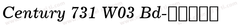 Century 731 W03 Bd字体转换